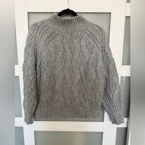 Michelle Nicole Gray Knit with Lavender Tag